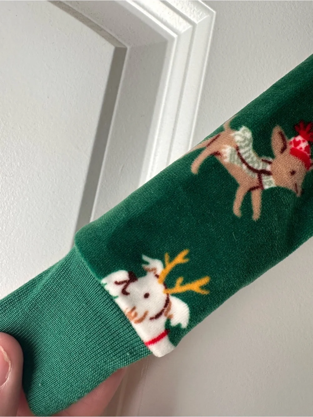 Carter's Green Holiday Reindeer Dog Pajama Set